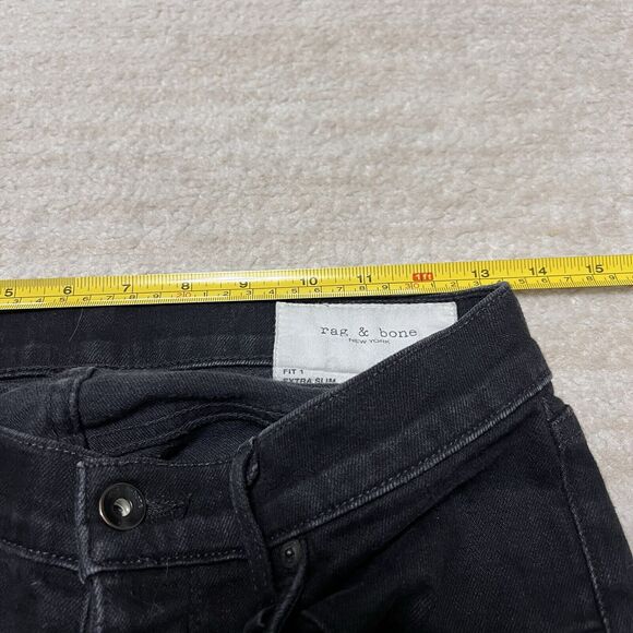Rag & Bone Men’s Stretch Skinny Jeans Fit 1 Extra Slim Black Size 29x32 - Picture 10 of 10